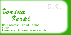 dorina kerpl business card